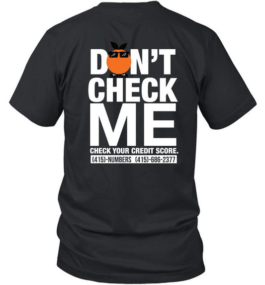 Dont Check Me Midnight Organic T-Shirt_1