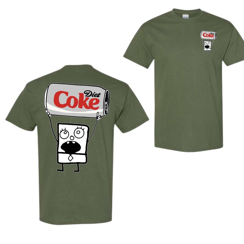 Doodlebob Diet Coke 2-Sided Hoodie, Sweatshirt, and T-Shirt - Funny Full-Color Unisex Design for Summer, Perfect for Men and Women, Great Gift for All