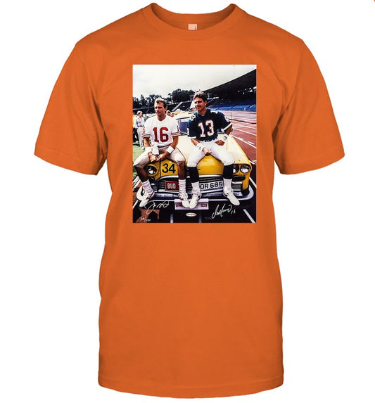 Peep Kenny Joe Montana And Dan Marino Tee