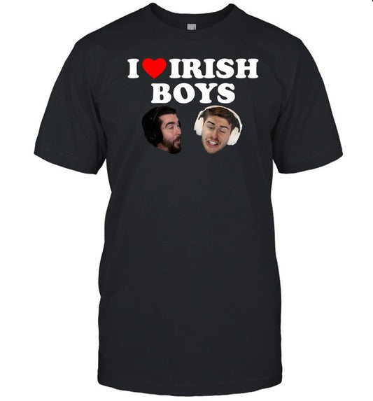 I Love Irish Boys Nogla Terroriser T Shirt