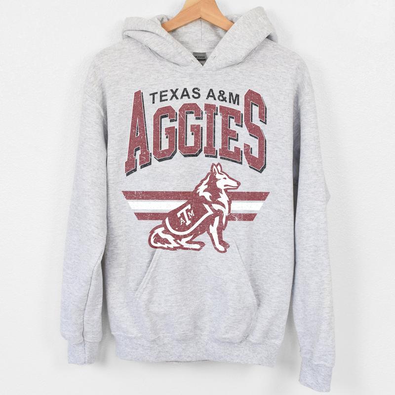 Texas A&M Aggies Vintage Football NCAA Sweatshirt - Tshirt - Hoodie, Texas A&M University Unisex Football NCAA Shirt, Unisex Vintage NCAA Shirt, Classic Football Shirt, Gifts For Football Fan Sport, Cotton, Sweatshirt, T-Shirt, Hoodie