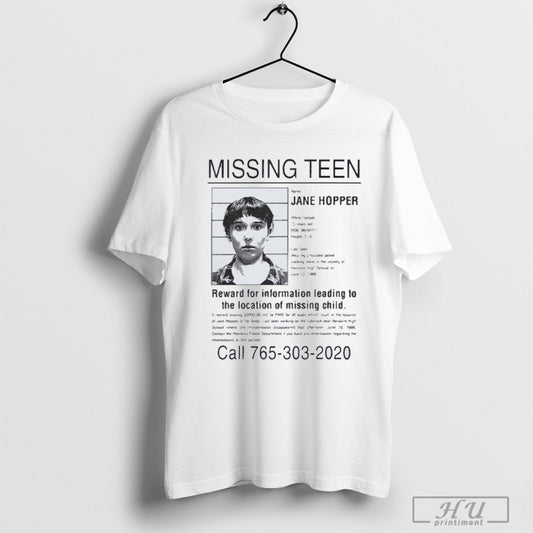Stranger Things 5 Teaser Poster Missing Teen Jane Hopper T Shirt Sweatshirt Poster