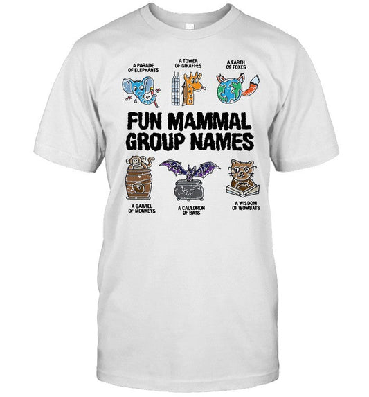 Shirt Thegoodshirts Fun Mammal Group Names