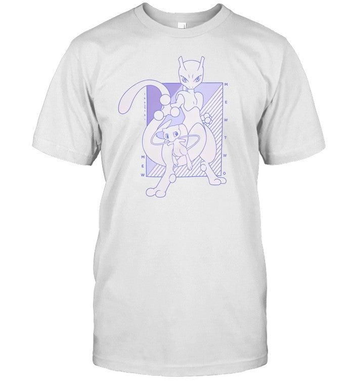 Pokemon Mewtwo & Mew Tonal Portrait Shirt