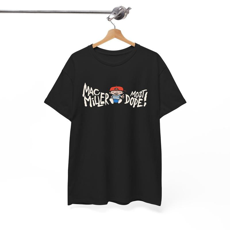 Mac Miller Most Dope Graphic Tshirt - Unisex Cotton Tee for Men and Women - Menswear