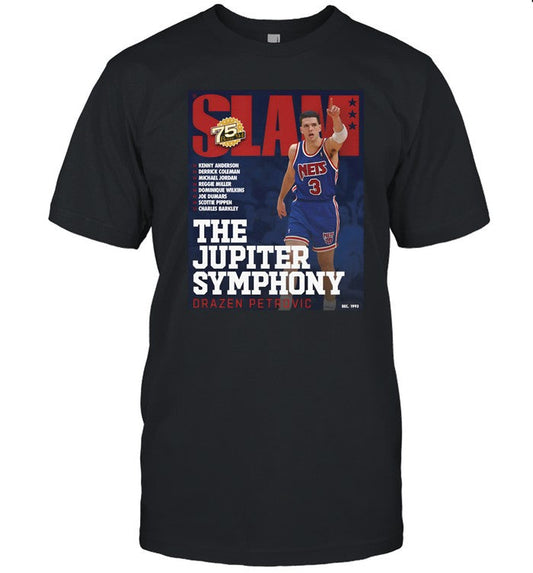 FernÃ¡ndez Wearing Drazen Petrovic Slam The Jupiter Symphony Shirt