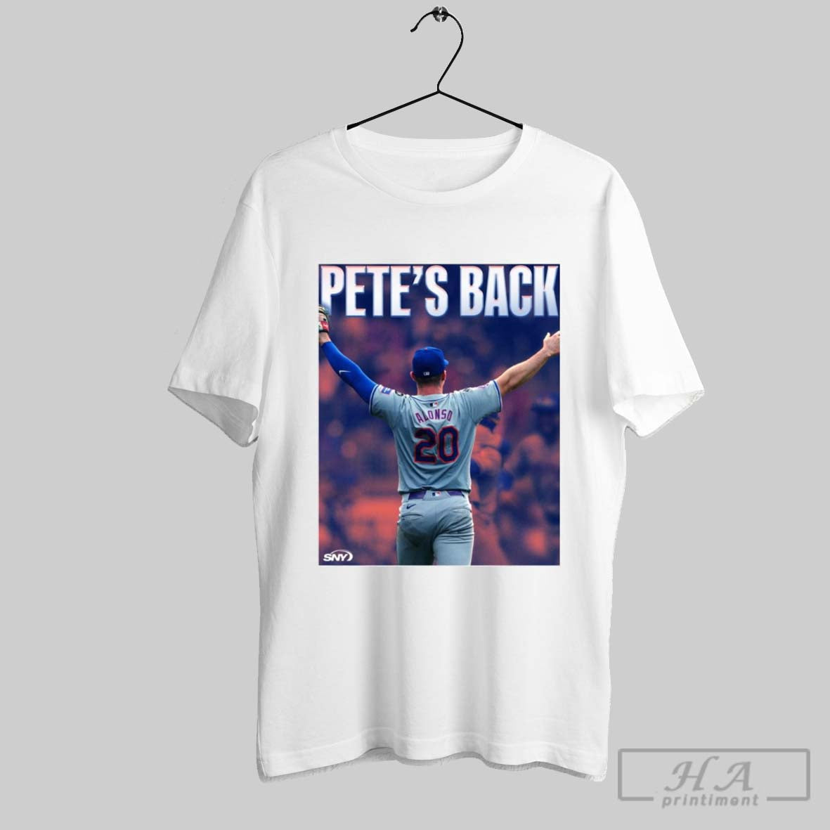 Poster Pete Alonso New York Mets Petes Back Re Signs 2 Year Contract Sny Mets T Shirt