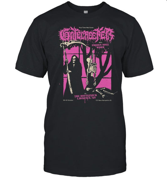 Gatecreeper With Frozen Soul Worm The Bottleneck Lawrence Ks 9 October 2024 T Shirt