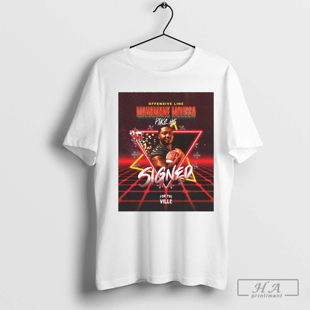 Poster Louisville Cardinals Football 2024 Signed Offensive Line Mahamane Mousse Pike Hs For The Ville T Shirt