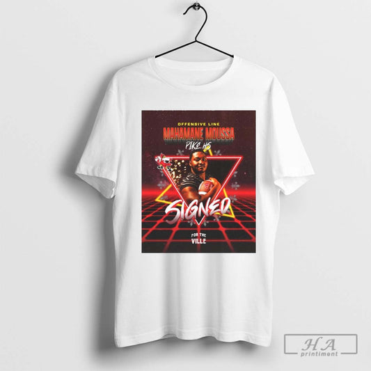 Poster Louisville Cardinals Football 2024 Signed Offensive Line Mahamane Mousse Pike Hs For The Ville T Shirt