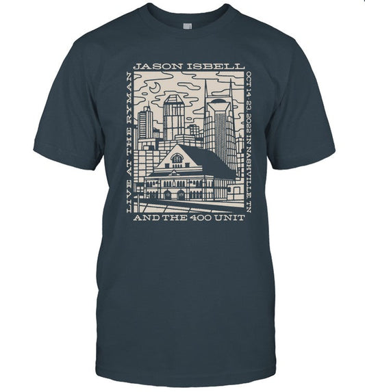 Jason Isbell And The 400 Unit Live At The Ryman Oct 14-23, 2022 In Nashville, TN T-Shirt