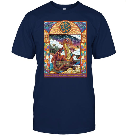 Goose Kettlehouse Amphitheater Bonner, MC Concert Sept 22, 2023 t shirt