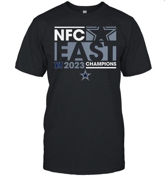 Men's Fanatics ed Navy Dallas Cowboys 2023 NFC East Division Champions Conquer Shirt