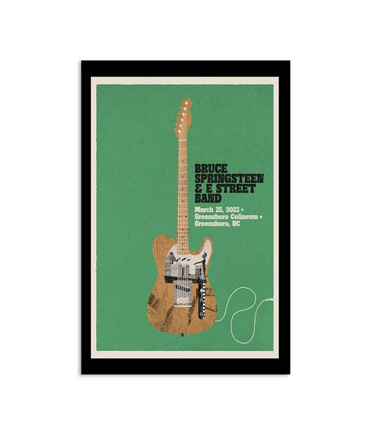 Poster Bruce Springsteen & E Street Band Greensboro Coliseum, Greensboro, NC March 25 2023