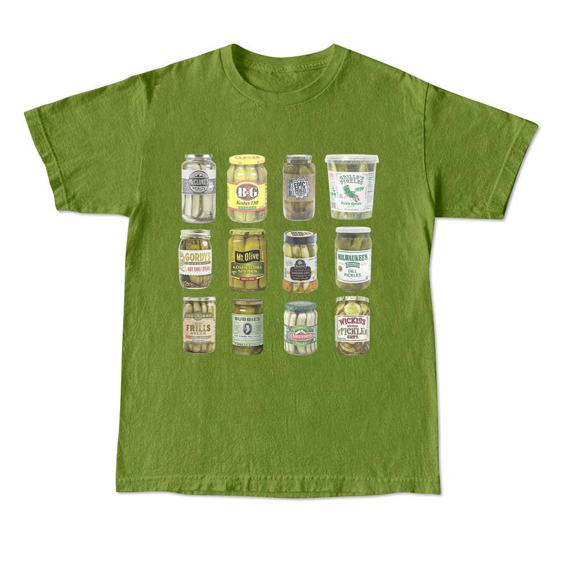 Vintage Canned Pickles 90s T-Shirt, Retro Pickle Graphic Shirt, Pickle Lovers Y2k Aesthetic Shirt,  Unisex Shirt, 2000s Tee Menswear Top Menswear Top