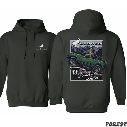 Ford Bronco - Sasquatch Hoodie, Colorful Varieties, Style Options For Everyone, Adventure Ready, Universal Style Options, Choose Your Fit, Unisex