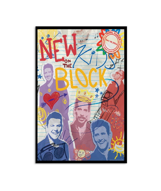 New Kids On The Block Jul 19 2024 Tampa FL Poster