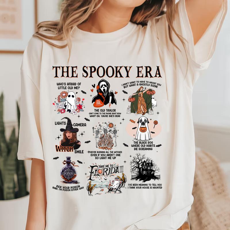 The Spooky Era, Halloween Vibes, Haunted Siprit, Pick your poison TShirt/Crewneck/Hoodie for fan