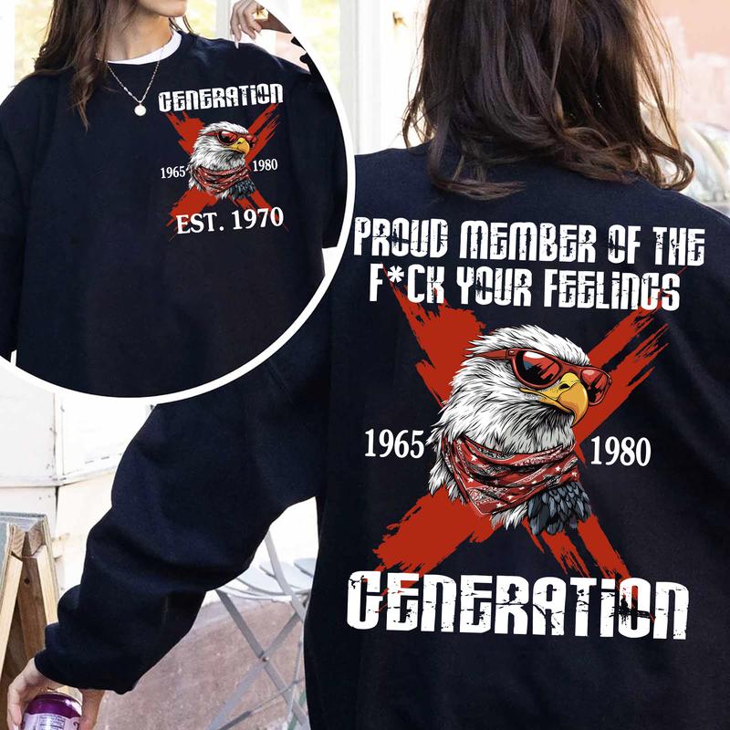 Proud Gen X Neglect T-Shirt: Raised On Hose Water, Vintage Inspired Sarcasm Quotes