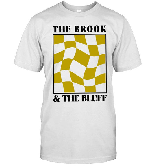 T-Shirt The Brook & The Bluff Wavy Yellow Checkered Limited
