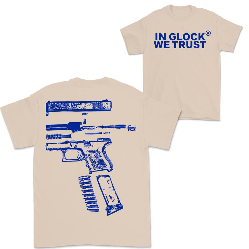 In Giockk We Trust Double-Sided Blue Design Shirt - Full Color Edition Menswear Top