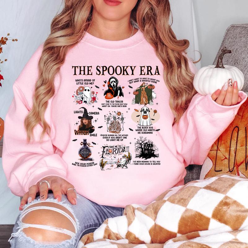 The Spooky Era, Halloween Vibes, Haunted Siprit, Pick your poison TShirt/Crewneck/Hoodie for fan