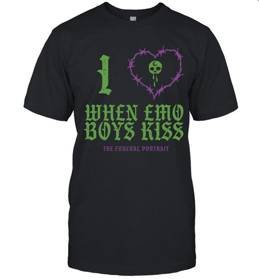 limited The Funeral Portrait Emo Boys Kiss shirt