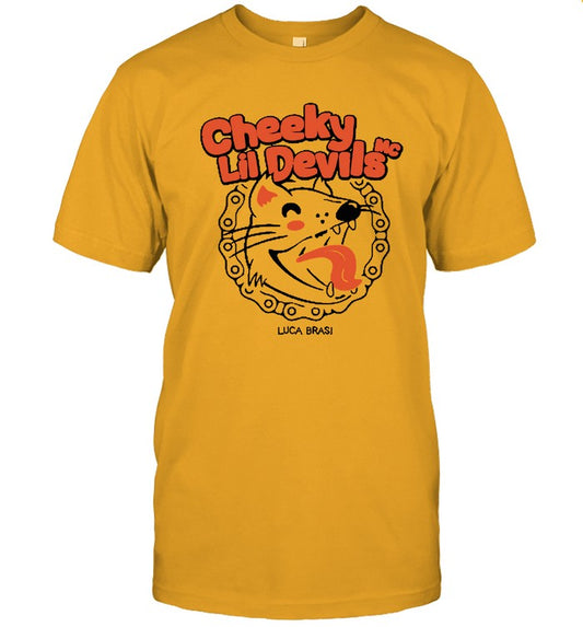 Luca Brasi Cheeky Lil Devils Gold Shirt