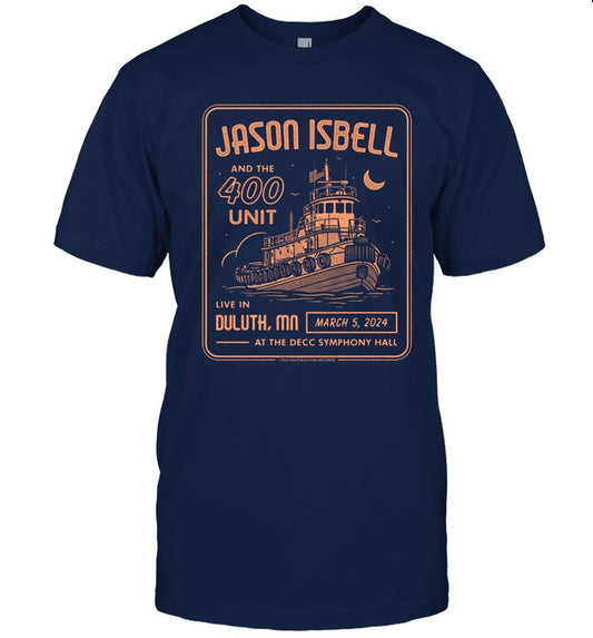 Jason Isbell And The 400 Unit Duluth, MN 03 05 24 Event Tee