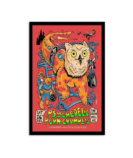 Psychedelic Porn Crumpets December 16, 2023 The Evelyn Melbourne, Vic Poster