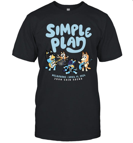 Simple Plan April 11, 2024 John Cain Arena Melbourne Shirts