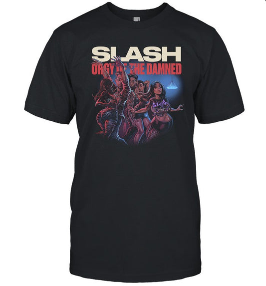 Slash Orgy Of The Damed 2024 Black T-Shirt