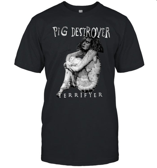 Limited Pig Destroyer Terrifyer Ladies Cropped T Shirt_1