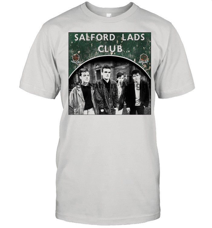 Smiths Salford Lads Club Square Print â€“ The Queen Is Dead shirt
