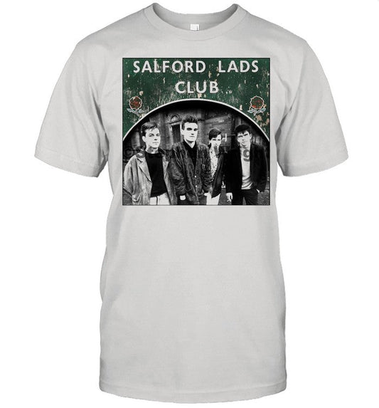 Smiths Salford Lads Club Square Print â€“ The Queen Is Dead shirt