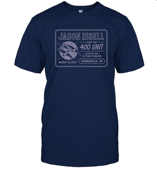 Jason Isbell And The 400 Unit March 10, 2024 Live At The Victory Theatre Evansville, IN New Shirt