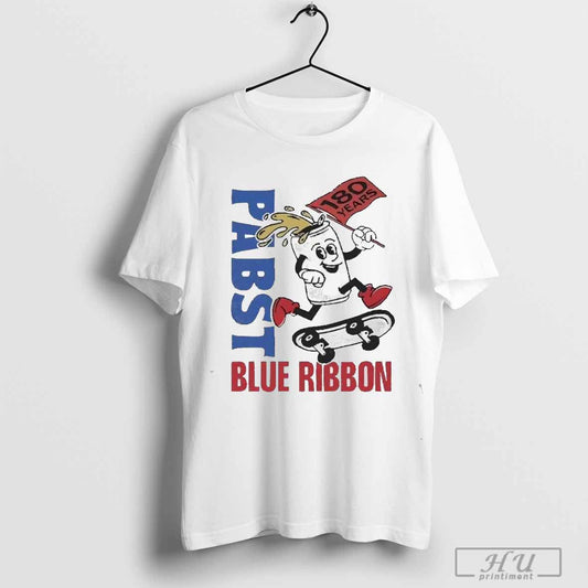 Premium Pabst Blue Ribbon 180 Years Skate Heather 2024 T-Shirt