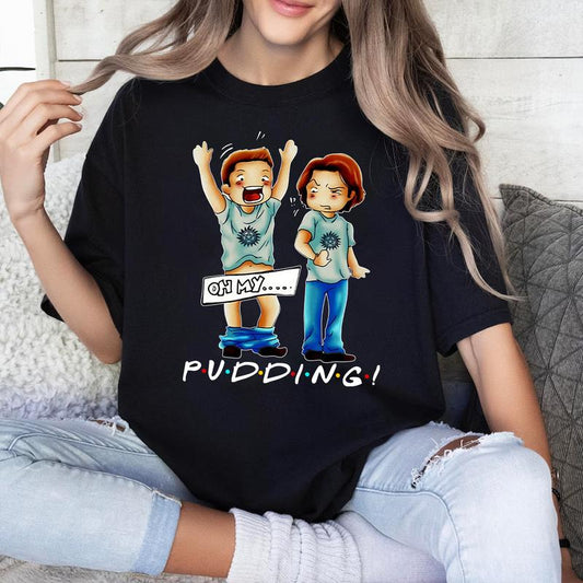Pudding Dean & Sam T Shirt, Supernatural T Shirt, Gift For Woman and Man Unisex T-Shirt Sweatshirt Hoodie Casual Cotton Fabric Fashion