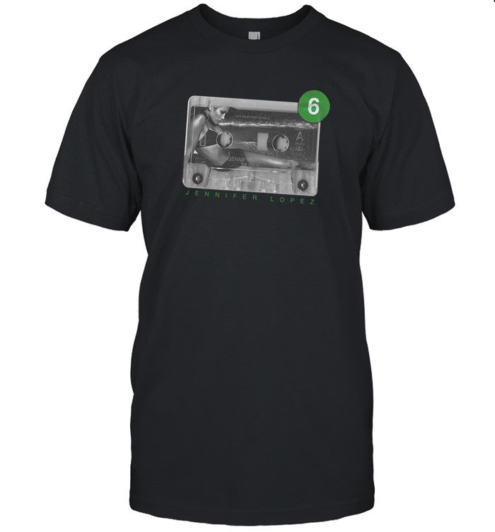 Jennifer Lopez On The 6 Vintage Cassette Shirt