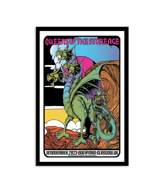 Queens Of The Stone Age November 18, 2023 OVO Hydro Glasgow, UK Poster