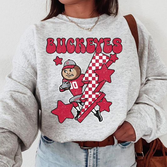Ohio State Buckeyes Vintage Football NCAA Sweatshirt, Ohio State University Vintage Sweatshirt, Unisex Vintage Sweatshirt NCAA, Classic Sport Sweatshirt, Gifts For Football Fan Sport, Cotton, Women