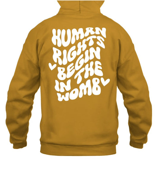 Sfla Human Rights Begin In The Womb Sponge Fleece T Shirt