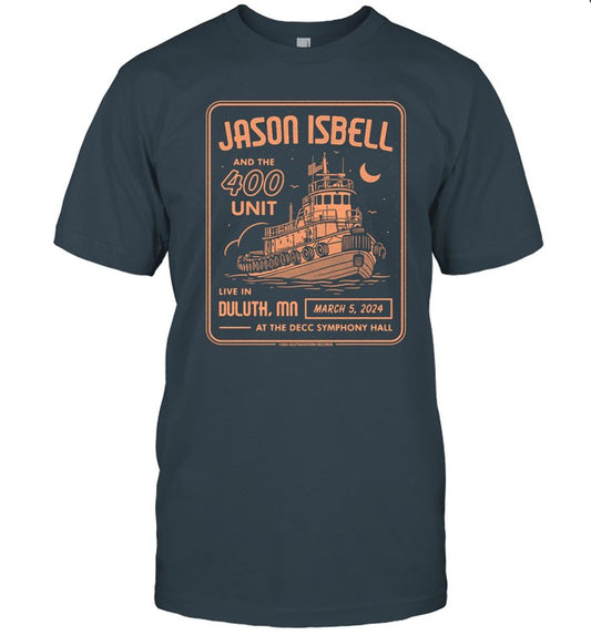 Jason Isbell And The 400 Unit DECC Symphony Hall, Duluth, MN March 5, 2024 T-Shirt