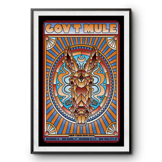 Gov't Mule Dec 28-31 2024 New Haven CT And New York NY Poster