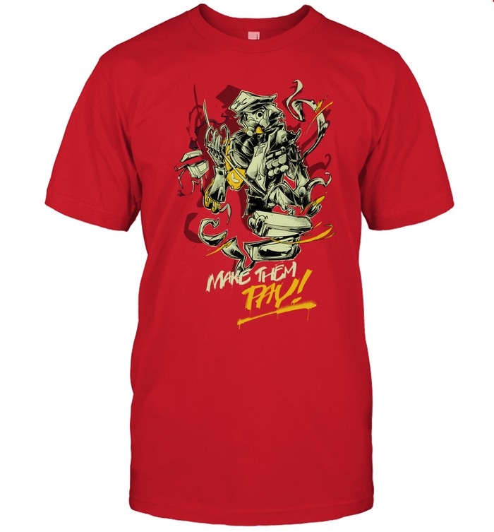 Limited Warframe Make Them Pay Shirt