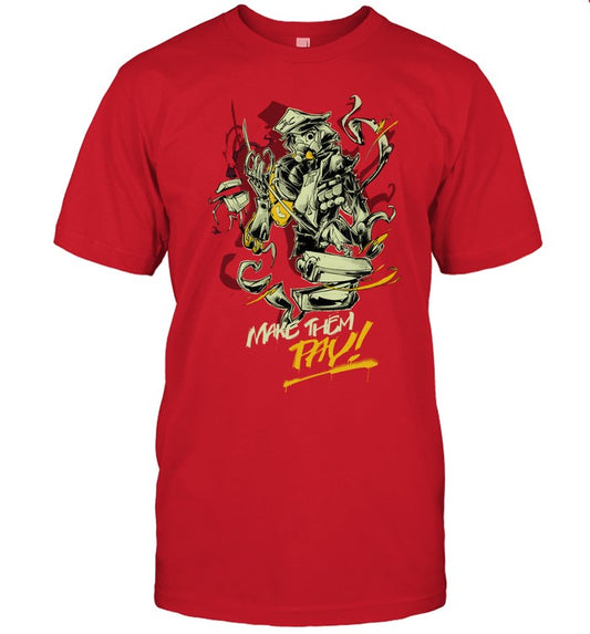 Limited Warframe Make Them Pay Shirt