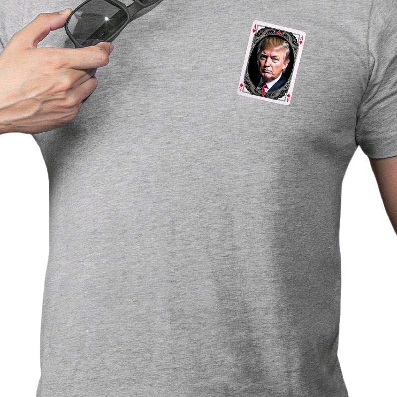 Men's Card T- - Crewneck, Short Sleeve, Cotton Menswear Top Casual vance t shirt
