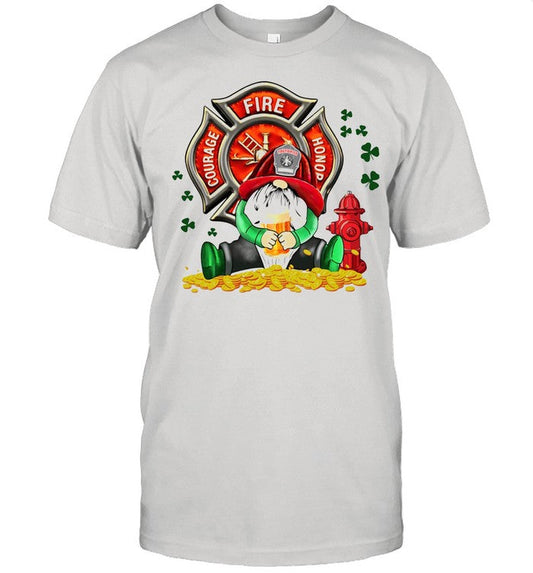 Gnome hug beer Courage Fire Honor shirt_1