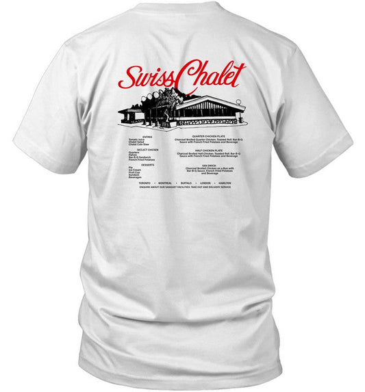 Limited Swiss Chalet Est 1954 Rotisserie Chicken Vintage Shirt