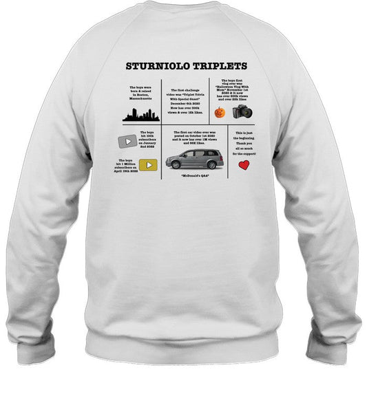 Sturniolo Triplets 3 Million Subscribers Sweatshirt